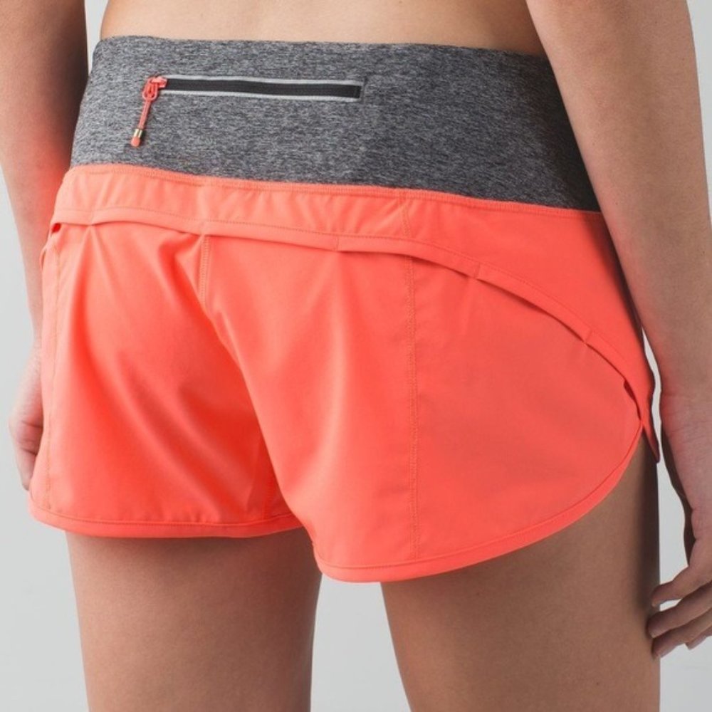 Lululemon Speed Short – Neon Coral